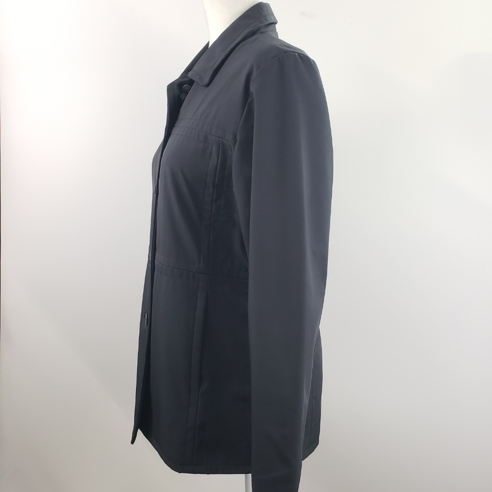 Gap Black Button Front Lightweight Jacket, Size S - image 4